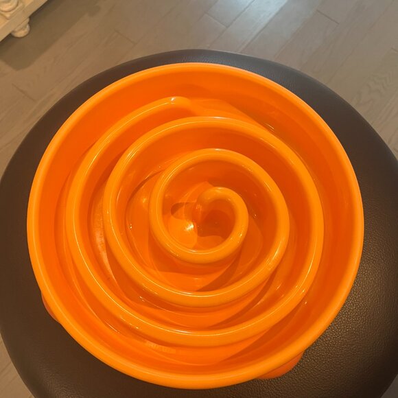 OUTWARD HOUND Fun Feeder Dog Bowl Interactive Slow Eating 10" x 2" - Picture 2 of 9